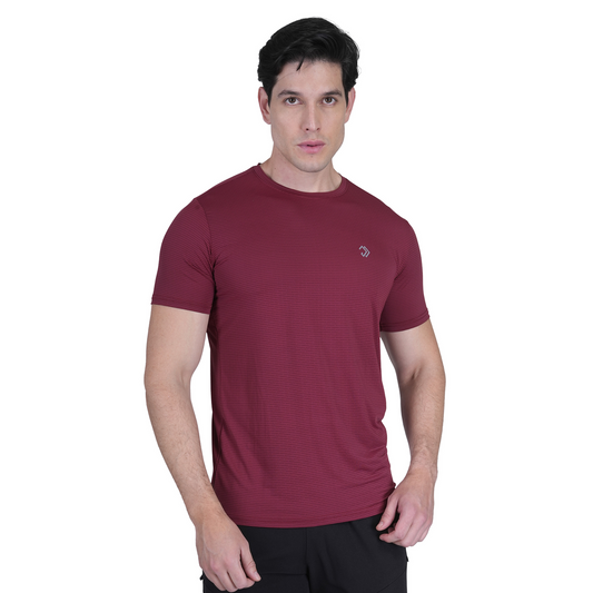 MUSCLE ENHANCER MAROON T SHIRT