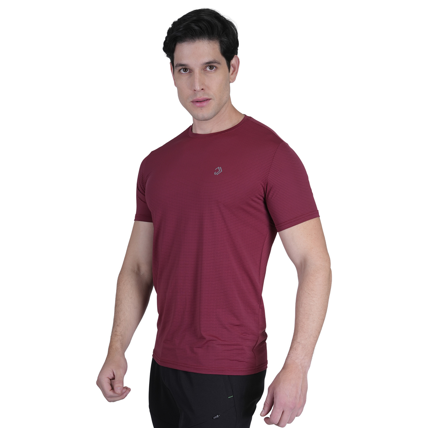 MUSCLE ENHANCER MAROON T SHIRT