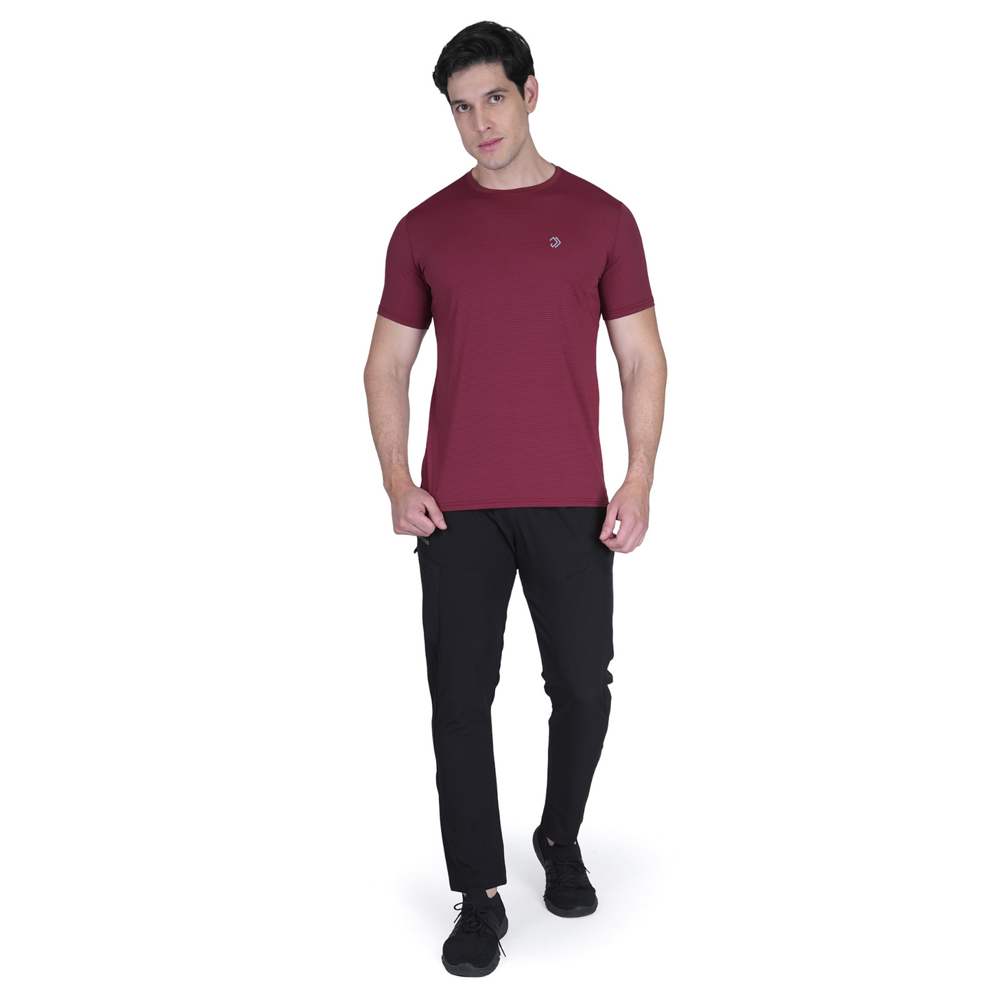 MUSCLE ENHANCER MAROON T SHIRT