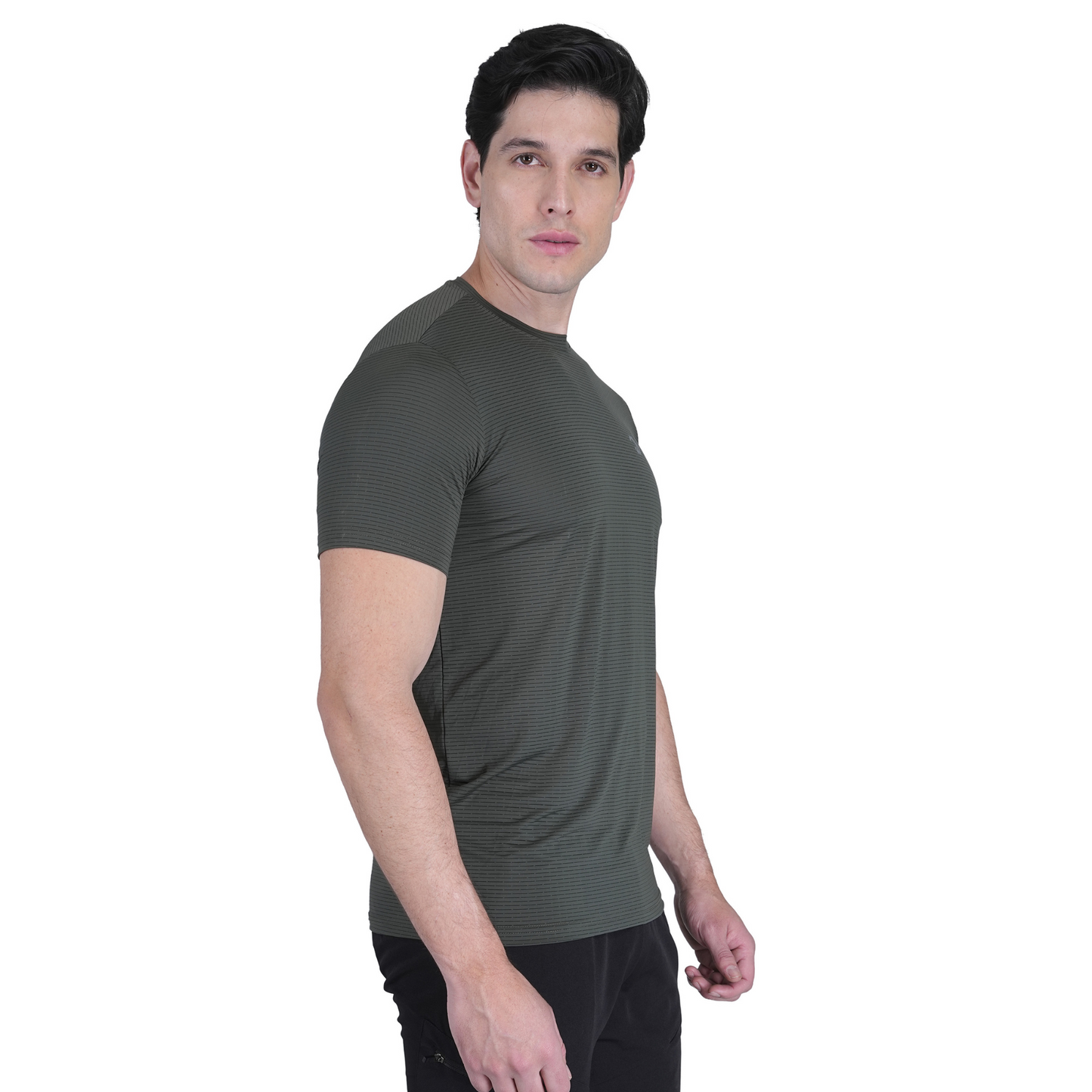 MUSCLE ENHANCER OLIVE T SHIRT