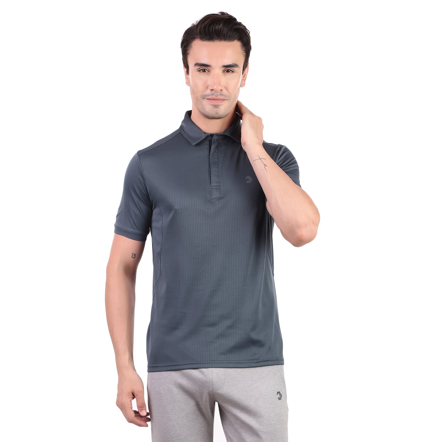 POLO ZIPPER GREY